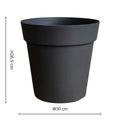 Recycled Plastic Cleo Planter - Anthracite