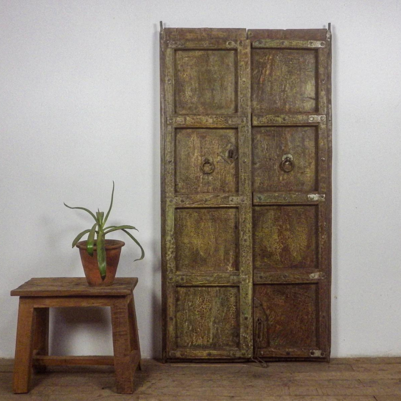 Vintage Handcrafted Brown Shutters