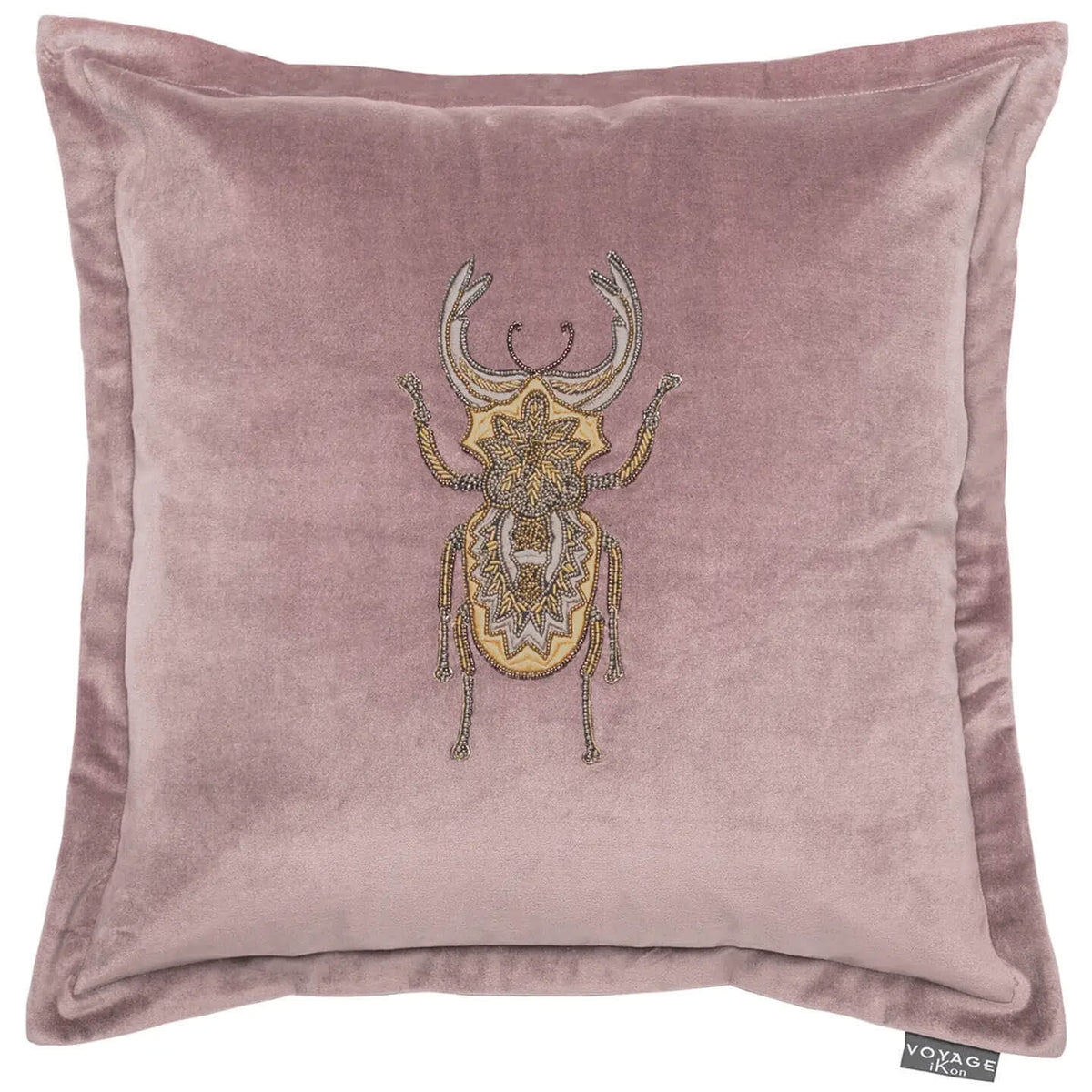 Bellatrix Embroidered Cushion Cover - Heather