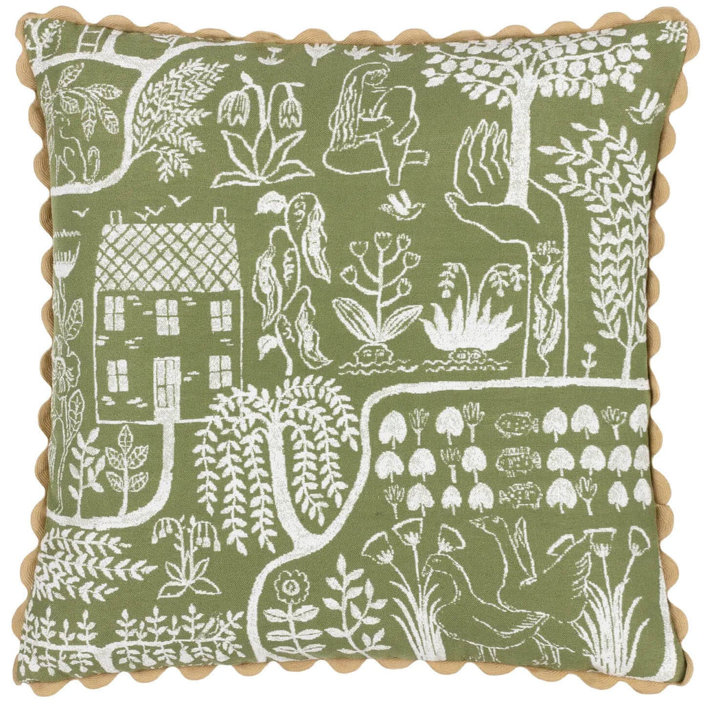 Frida Cushion Cover - Moss