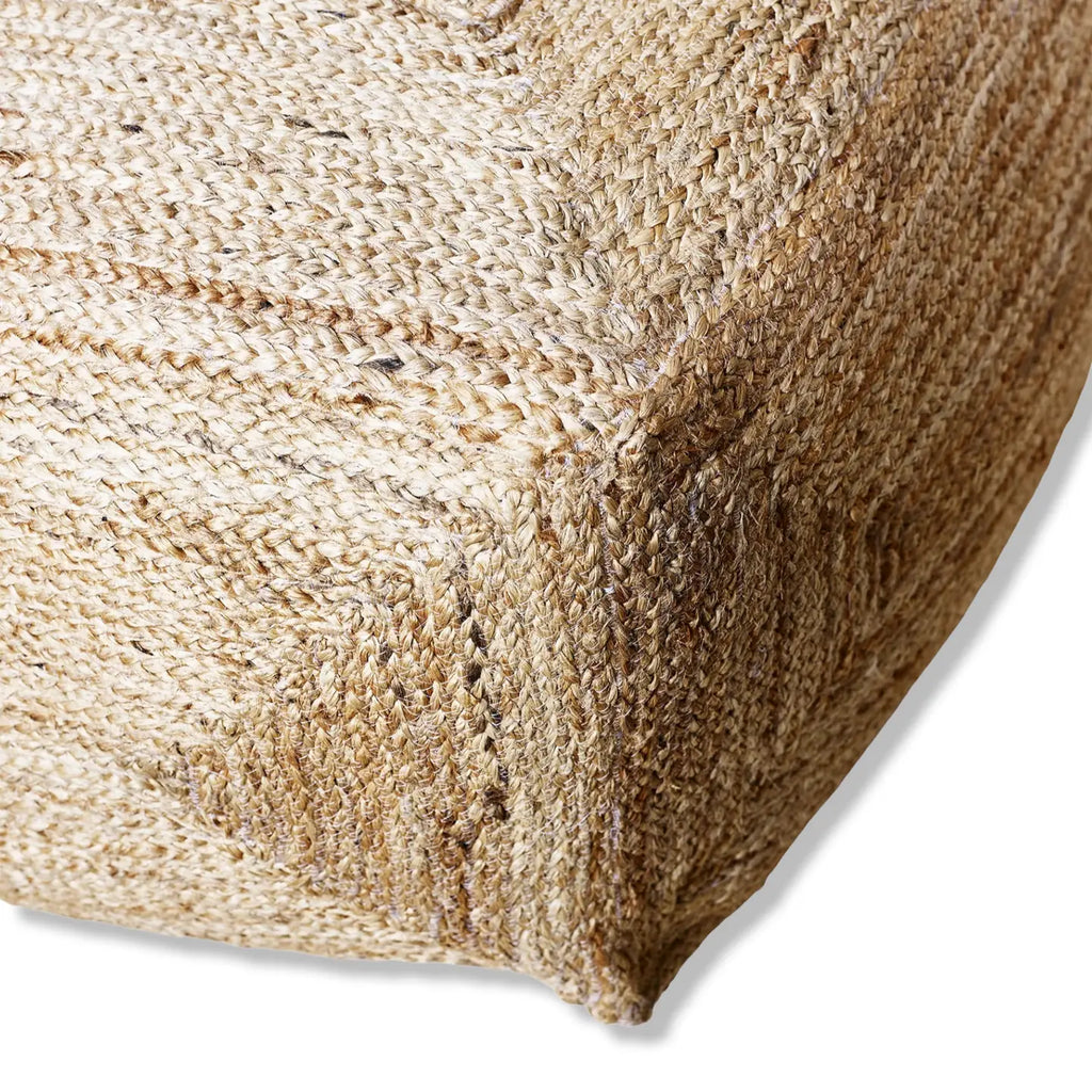Jute Braided Pouffe