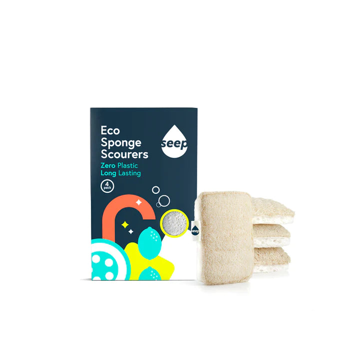 Natural Cellulose Sponges with Loofah Scourer