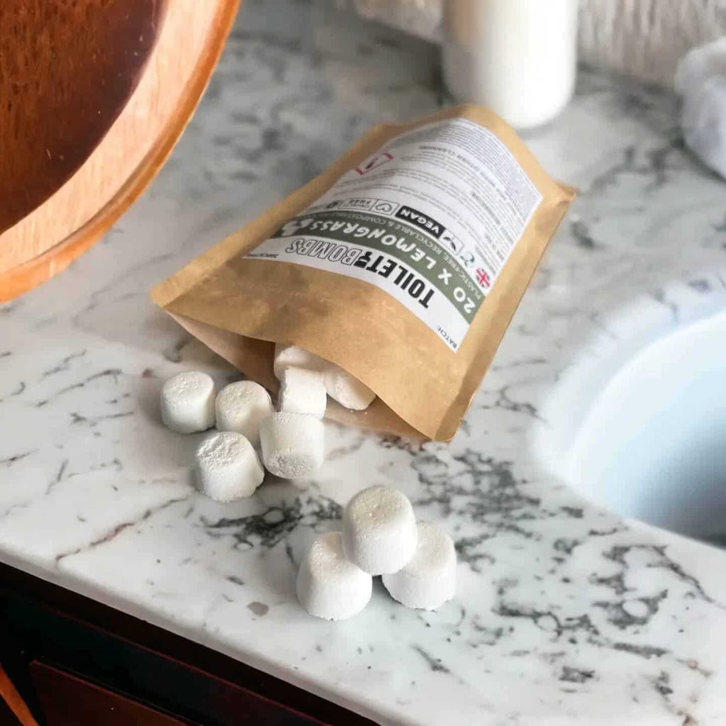 Lemongrass Toilet Refresher Bombs - 20 Per Pack