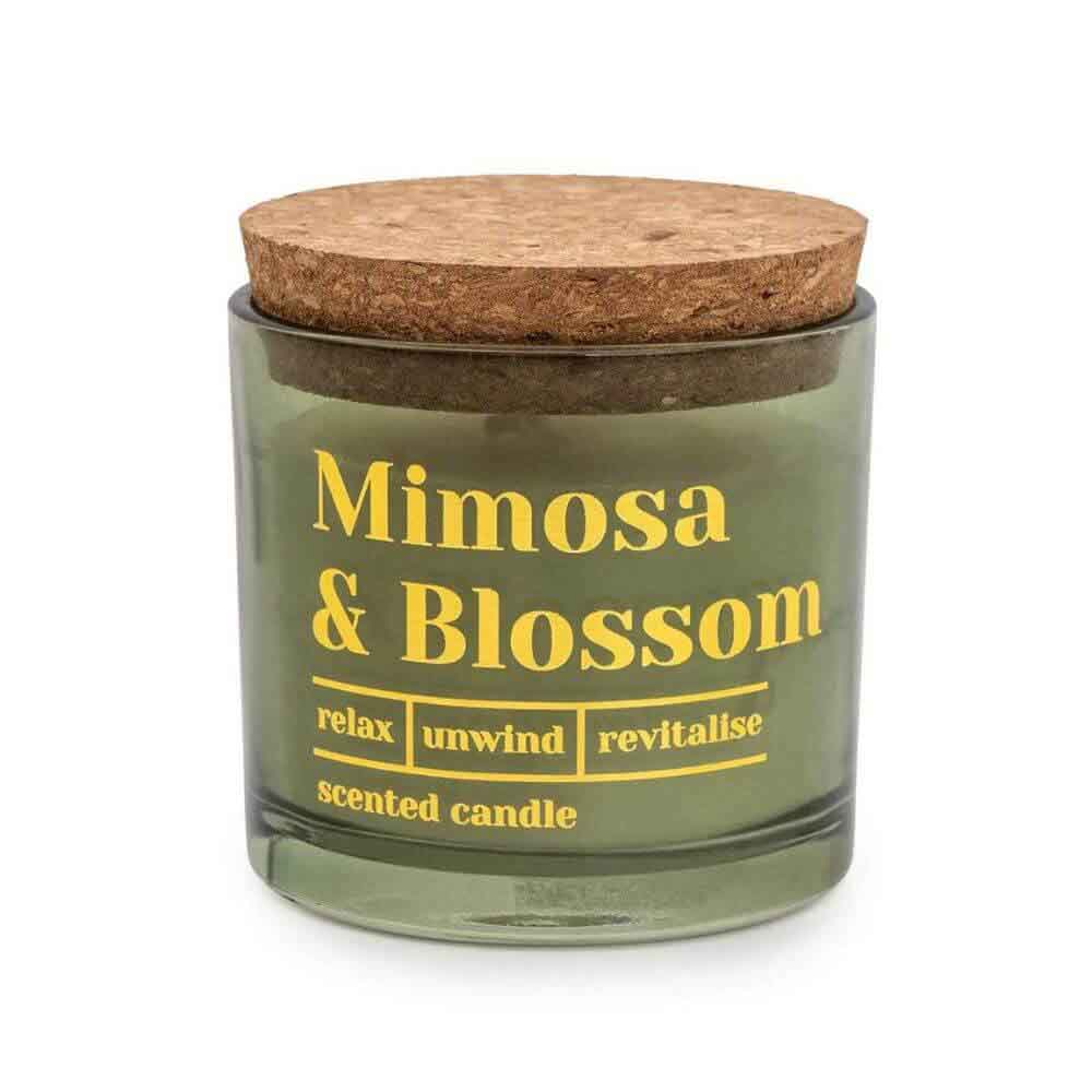 'Mimosa & Blossom' Candle with Cork Lid