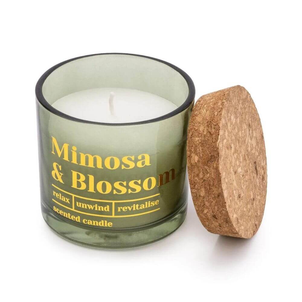 'Mimosa & Blossom' Candle with Cork Lid