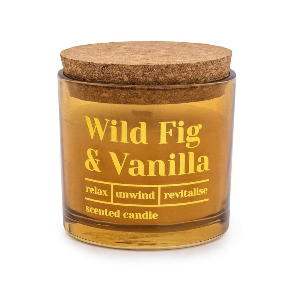 'Wild Fig & Vanilla' Candle with Cork Lid