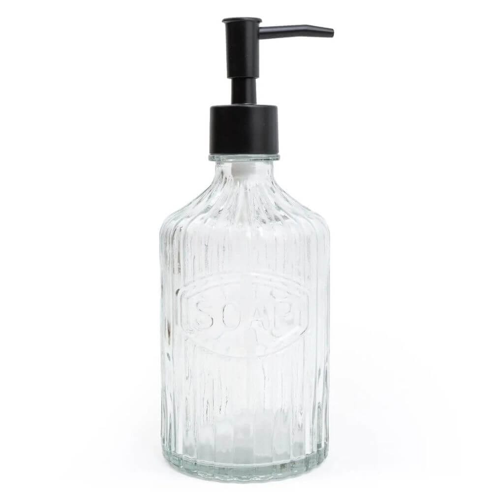 Clear Glass Soap Dispenser