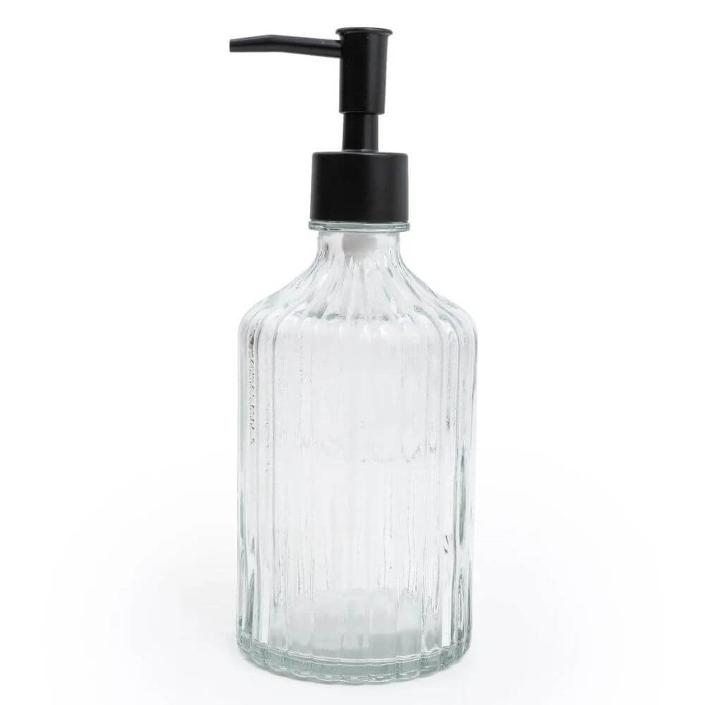 Clear Glass Soap Dispenser