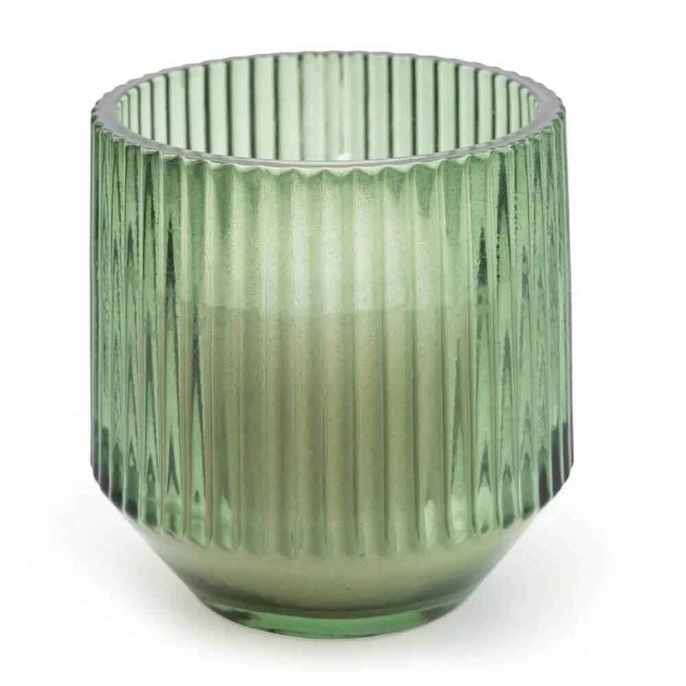 'Sicilian Basil & Wild Lemon' Small Ridged Candle