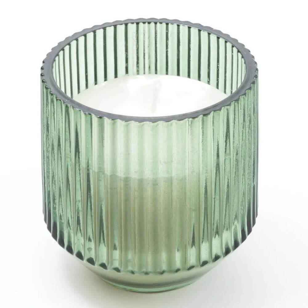 'Sicilian Basil & Wild Lemon' Small Ridged Candle