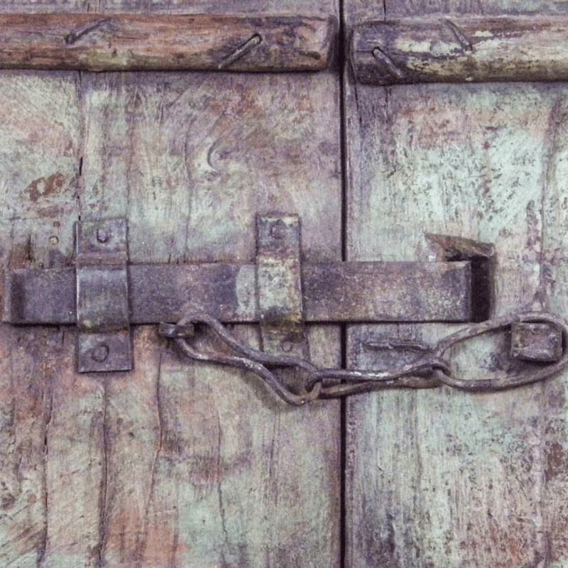 Vintage Handcrafted Brown Shutters