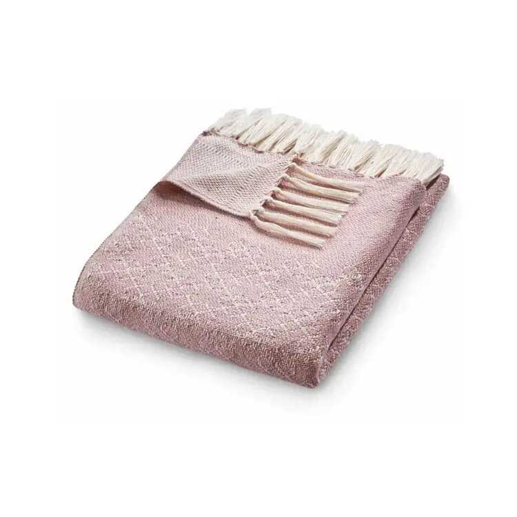 Hug Rug Woven Diamond Throw - Throw Rose