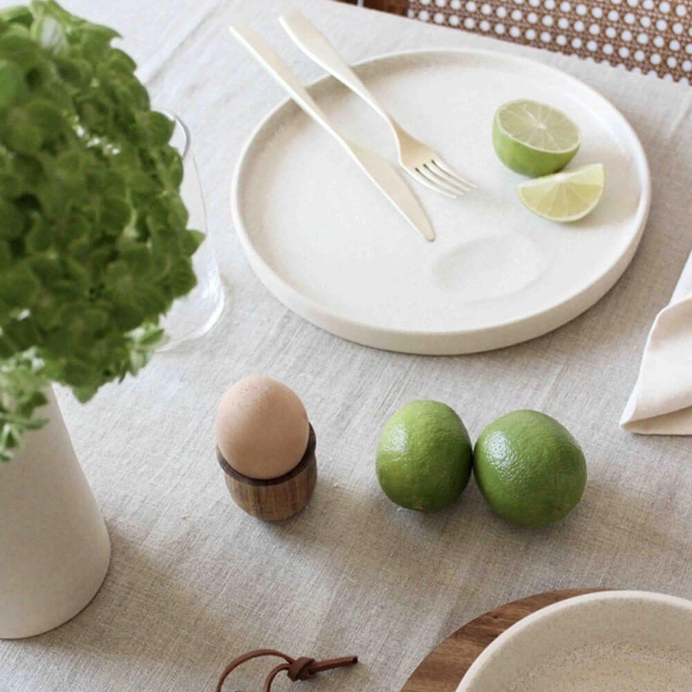 Ceramic Cream Dinner Plate