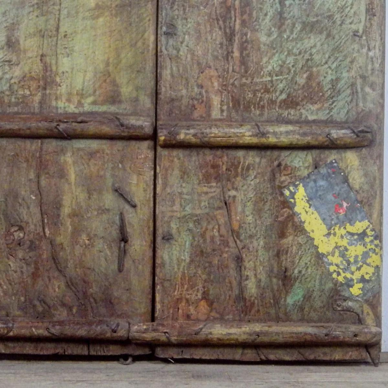 Vintage Handcrafted Brown Shutters