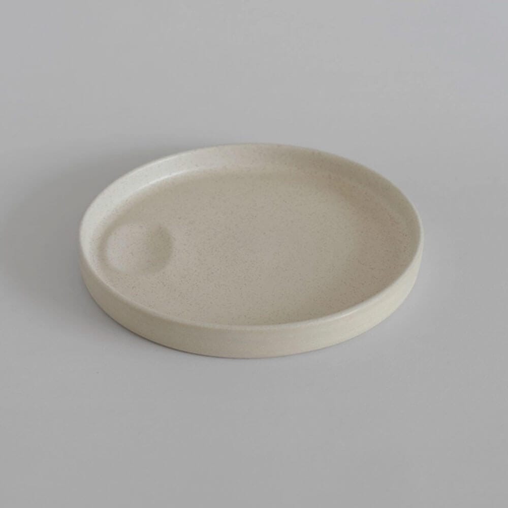 Ceramic Cream Dinner Plate