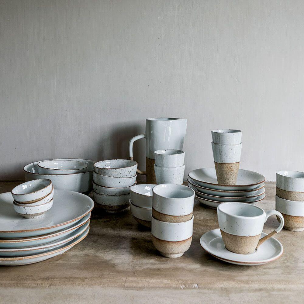 Stoneware Sandy Salad Bowl