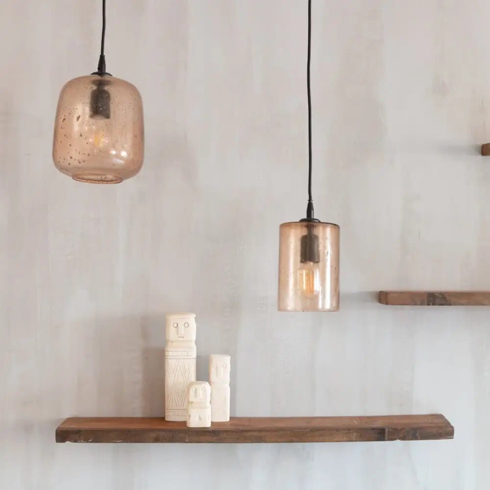 Kavi Round Glass Hanging Lamp