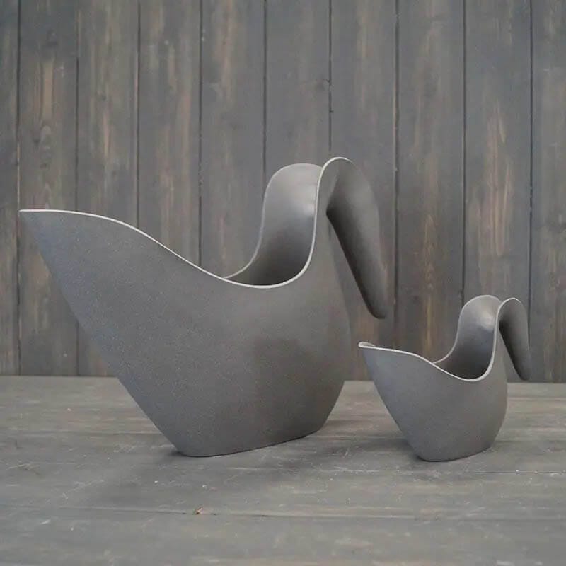 Earthy Anthracite Bamboo Watering Jug