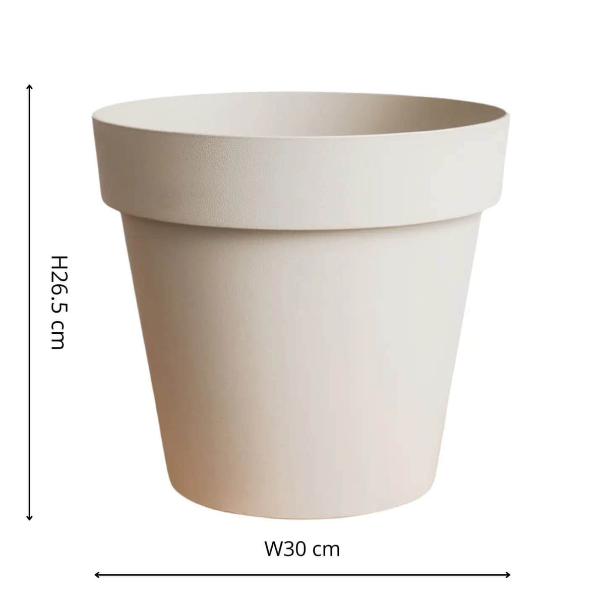 Recycled Plastic Cleo Planter - Oat