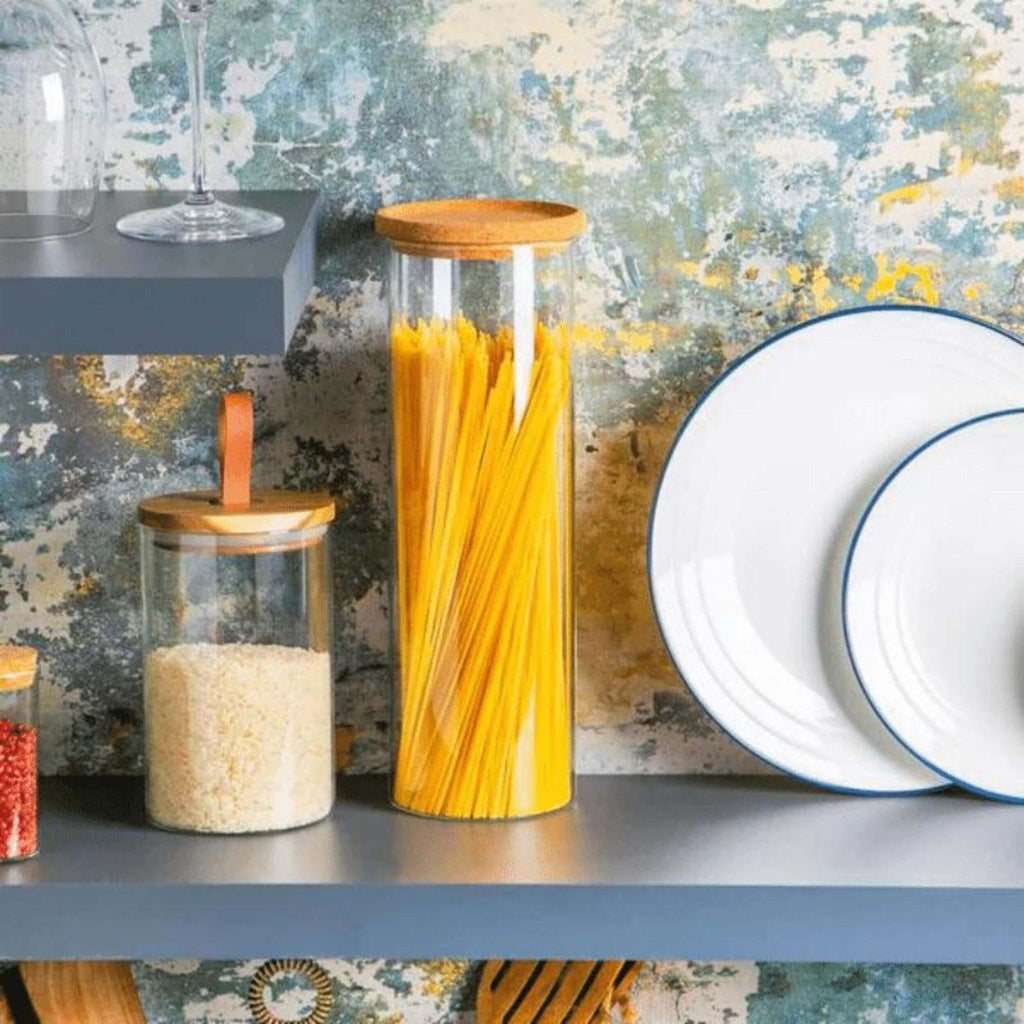 Glass Storage Jar With Cork Lid