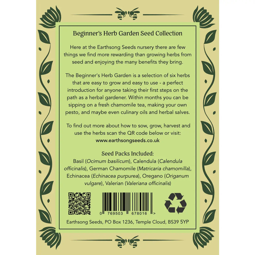 Beginner’s Herb Garden - Organic Herb Seeds