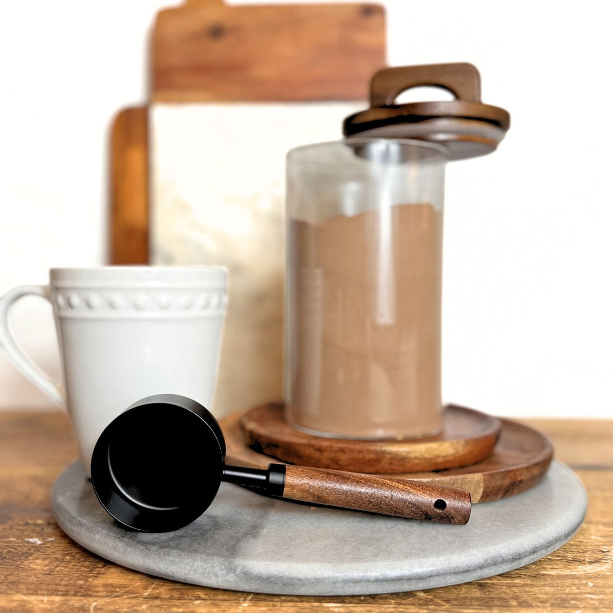 Black Stainless Steel Measuring Cups Set