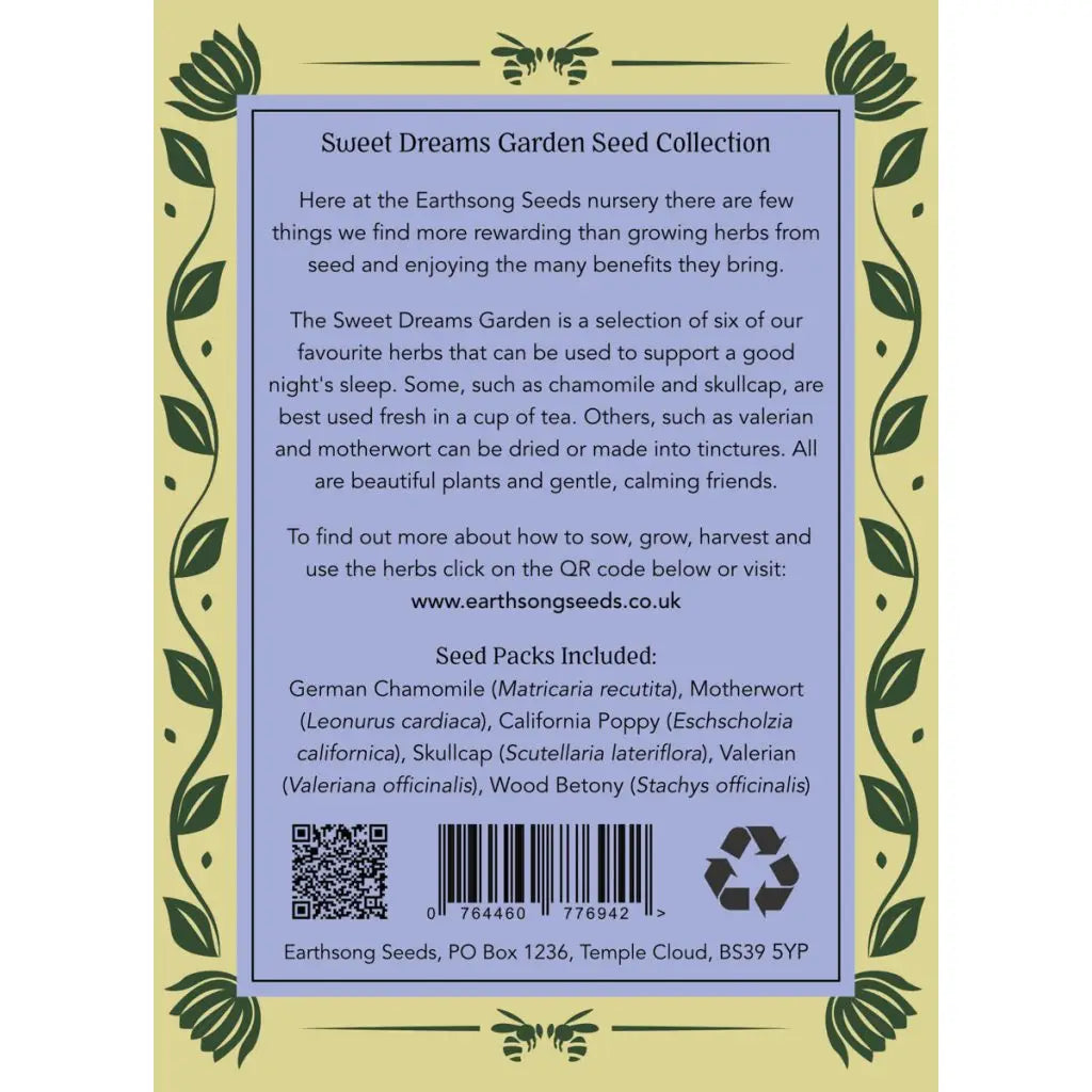 Sweet Dreams Garden - Organic Herb Seeds