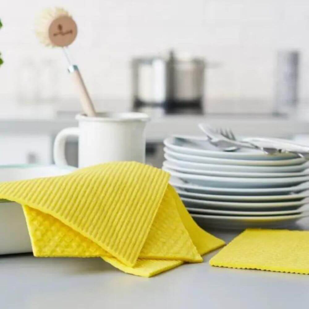 Compostable Sponge Cleaning Cloths - 4 Pack
