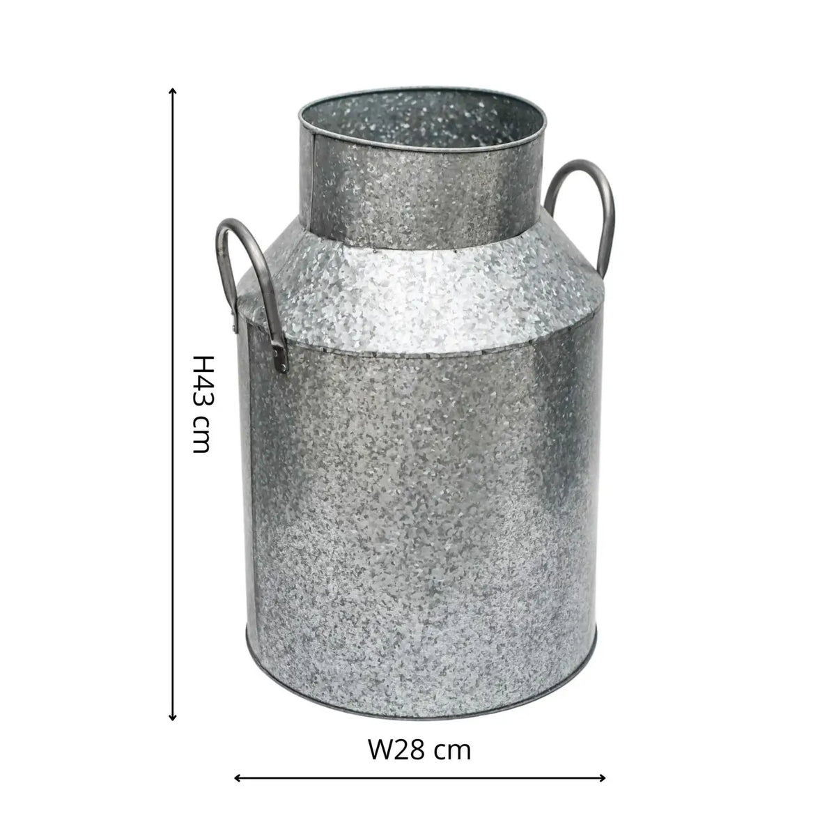 Outdoor Galvanised Milk Churn Planter