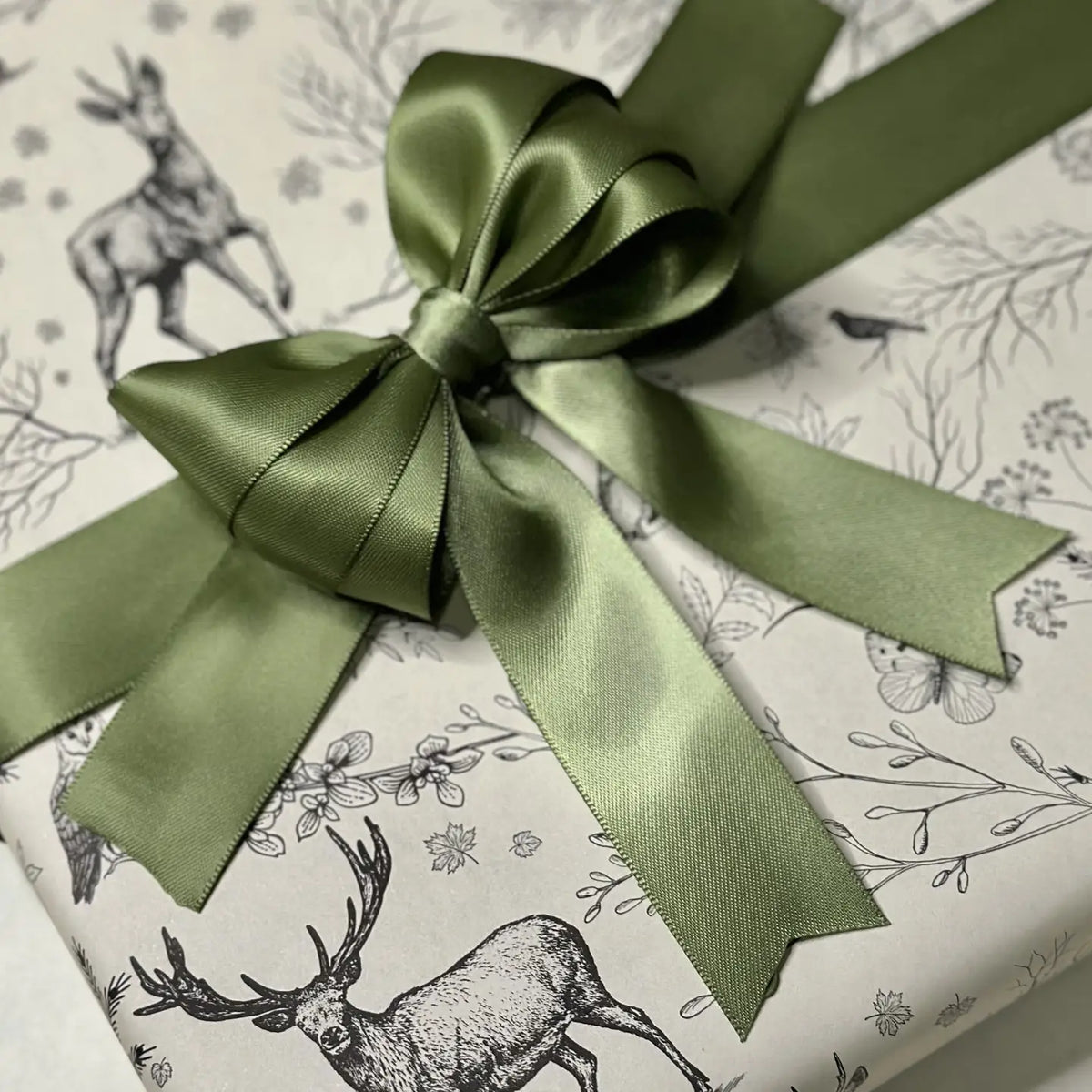 Willow Green Double Faced Satin Ribbon