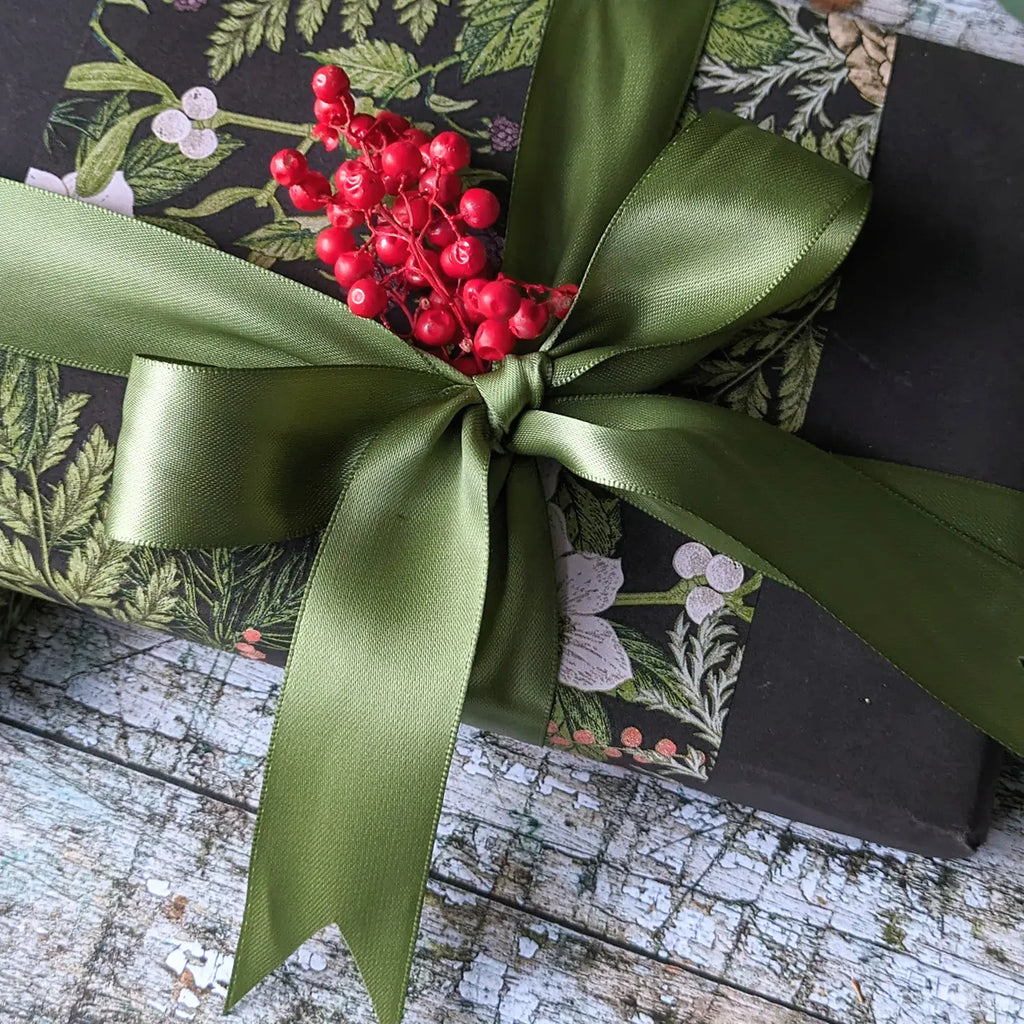 Willow Green Double Faced Satin Ribbon