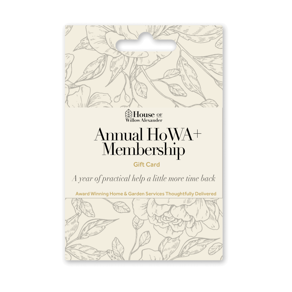 Housekeeper Annual Membership Gift Card