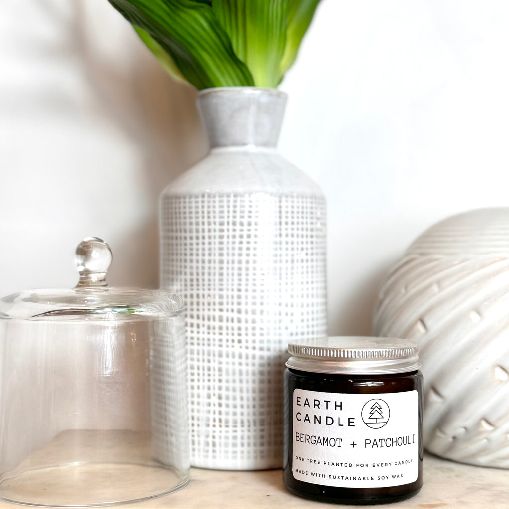 Bergamot + Patchouli Soy Wax Eco Candle
