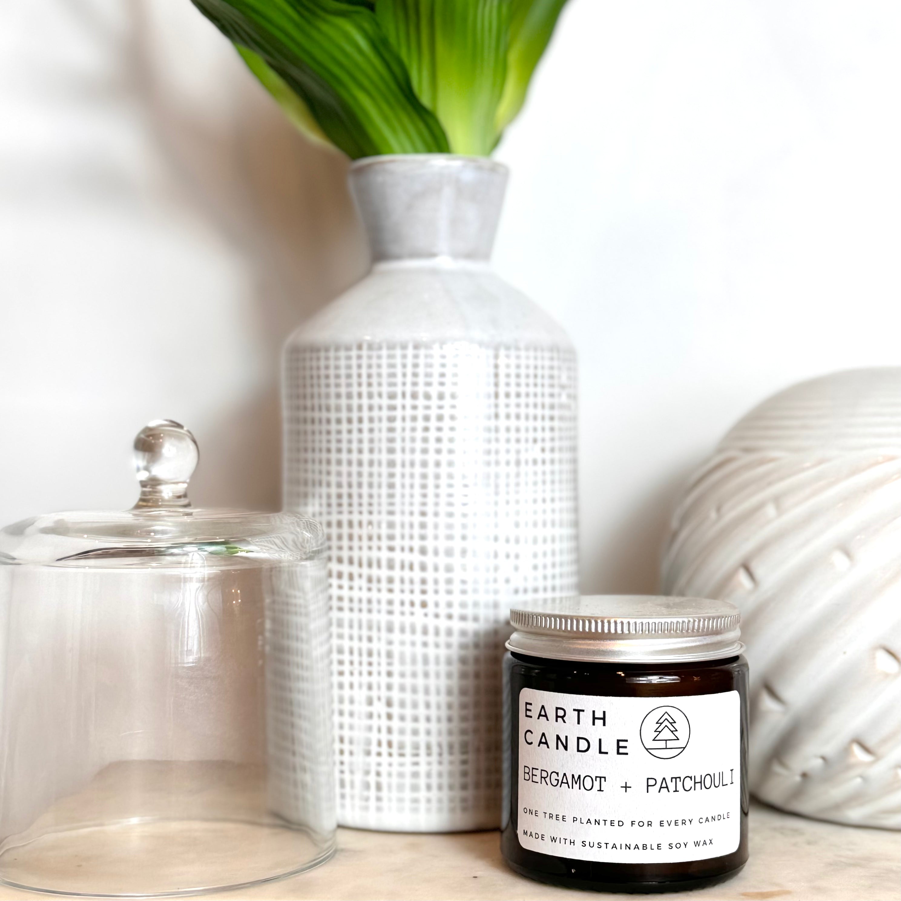 Bergamot + Patchouli Soy Wax Eco Candle