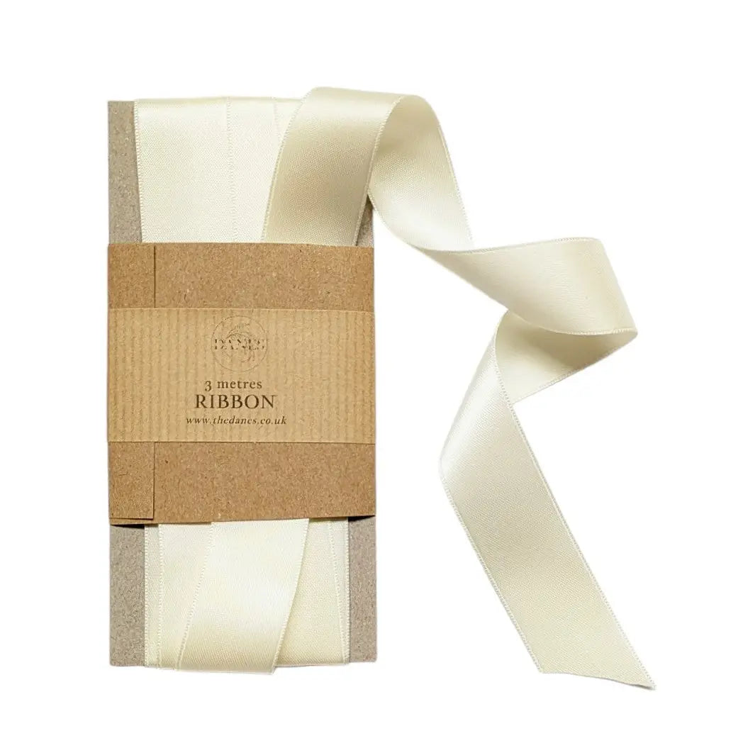Ivory Luxury Double Faced Satin Silk Ribbon