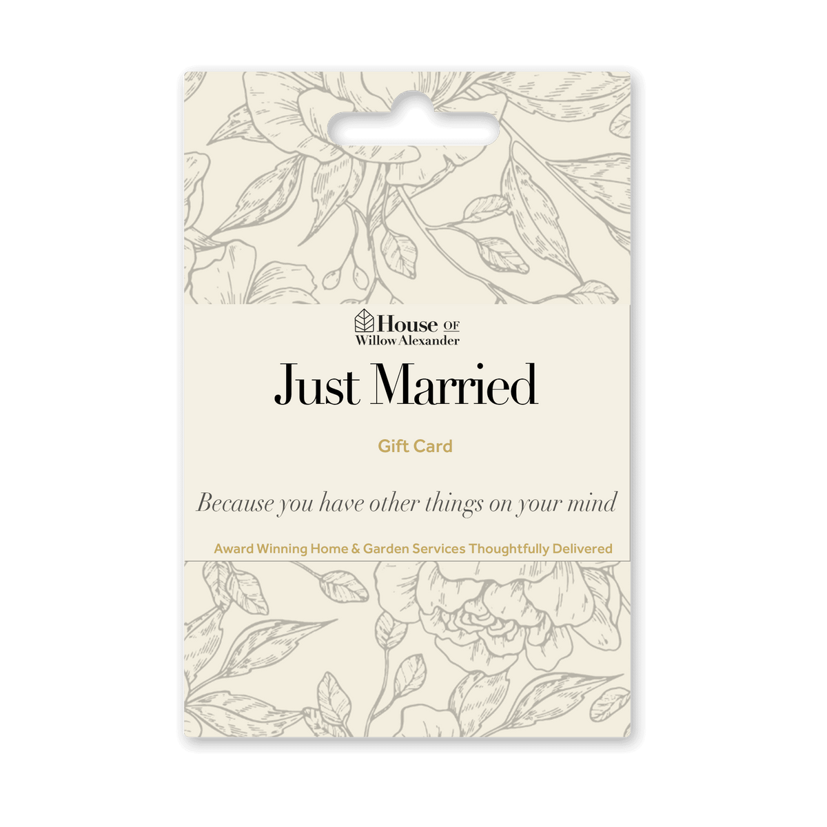 Just Married Gift Card