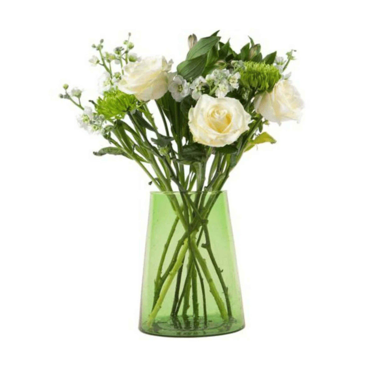 Large Recycled Glass Vase - Green