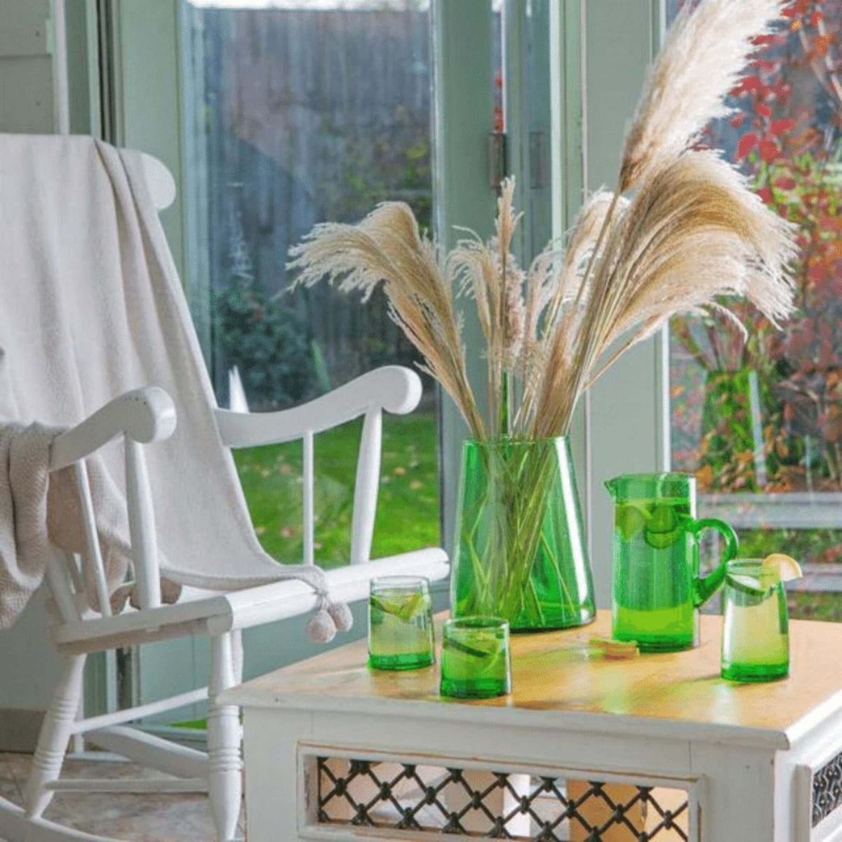 Large Recycled Glass Vase