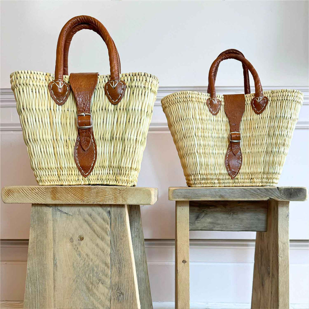 Natural Reed Baskets, Set of 3