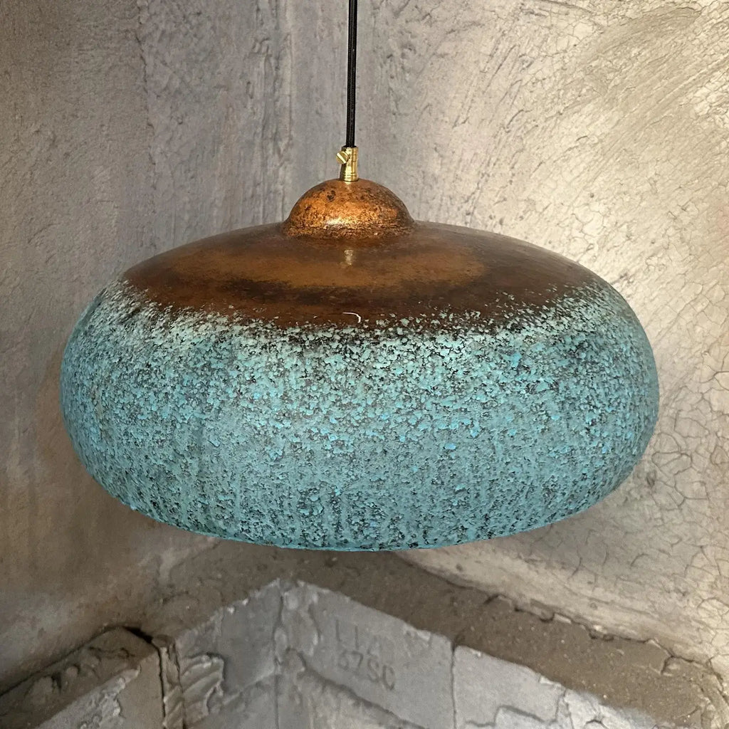 Patina Copper Pendant Light Fixture