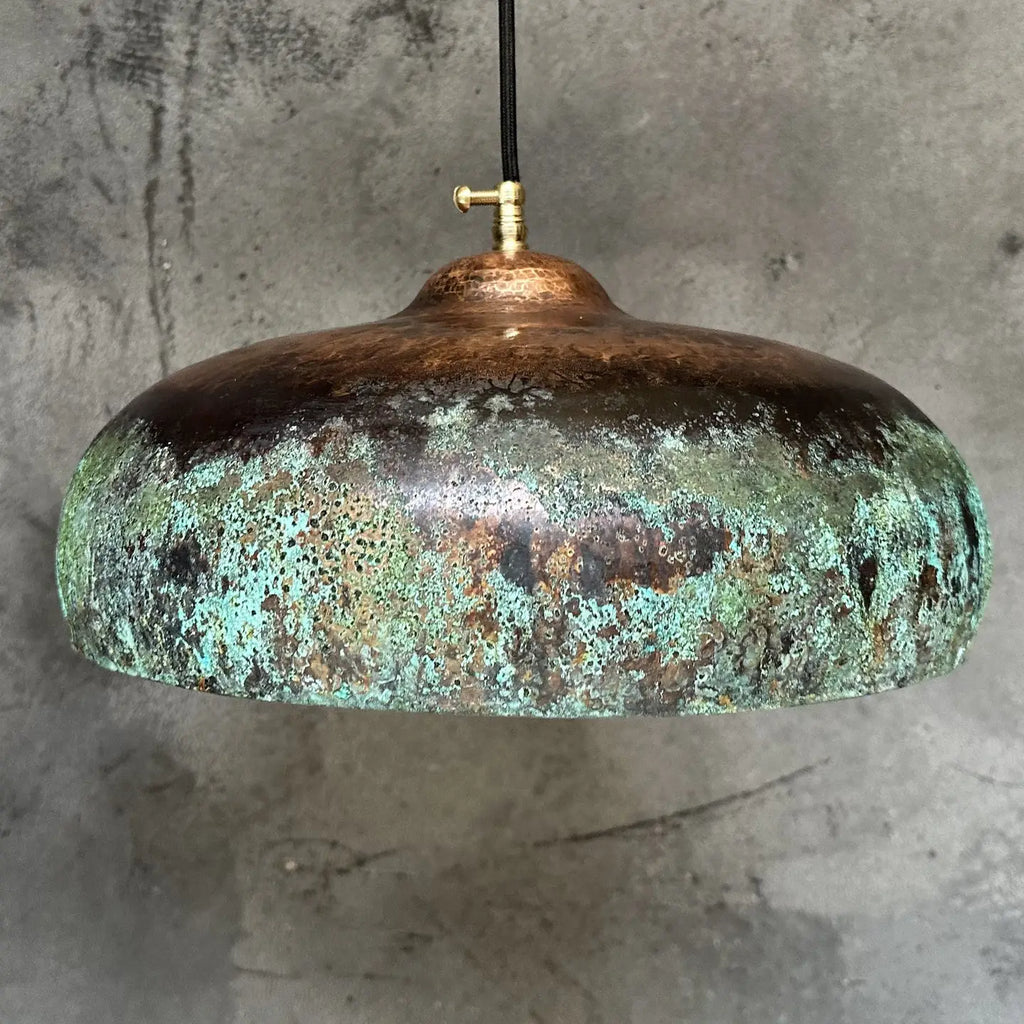 Patina Copper Pendant Light Fixture