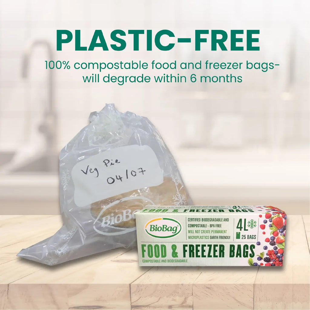 4L Food & Freezer Bags | 1 Roll of 25 Bags