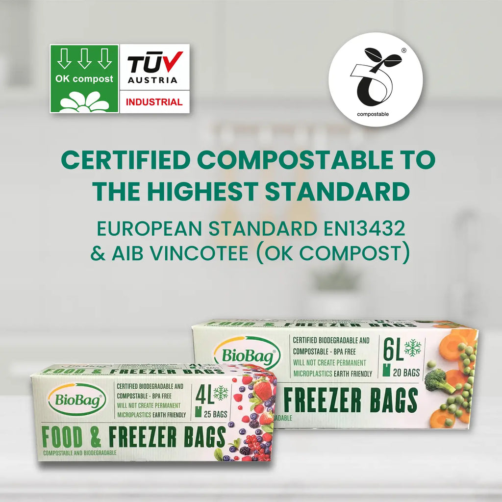 4L Food & Freezer Bags | 1 Roll of 25 Bags