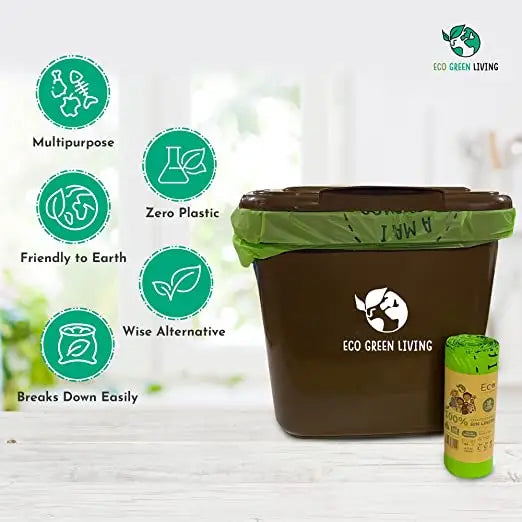 10L Compostable Waste Bags | 1 Roll of 18 Bags