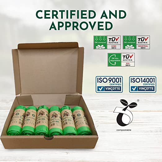 10L Compostable Waste Bags | 1 Roll of 18 Bags