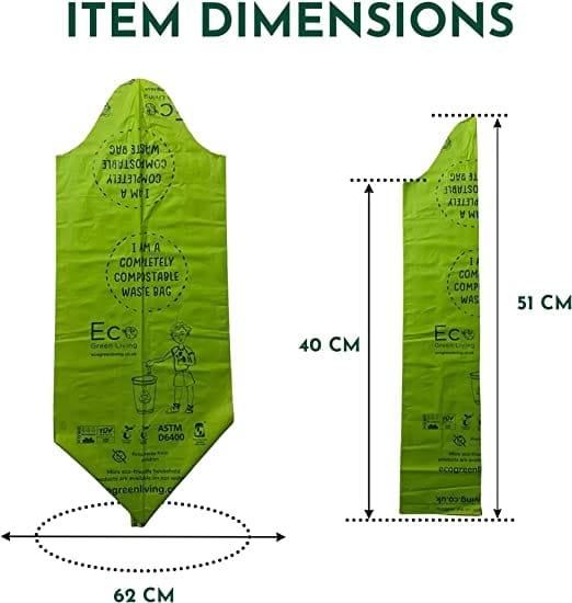 10L Compostable Waste Bags | 1 Roll of 18 Bags