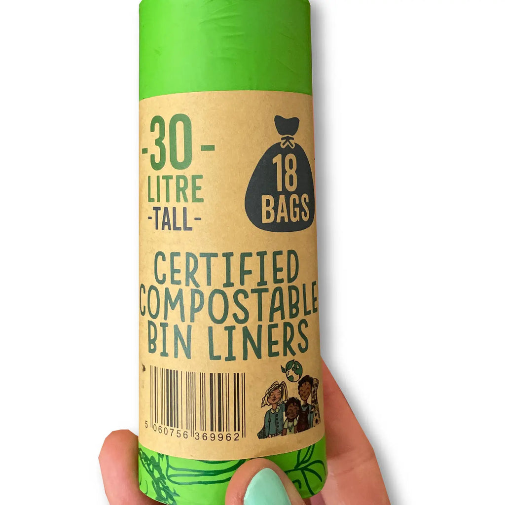 Compostable Bin Liners (30 Litre) | 1 Roll of 18 Bags