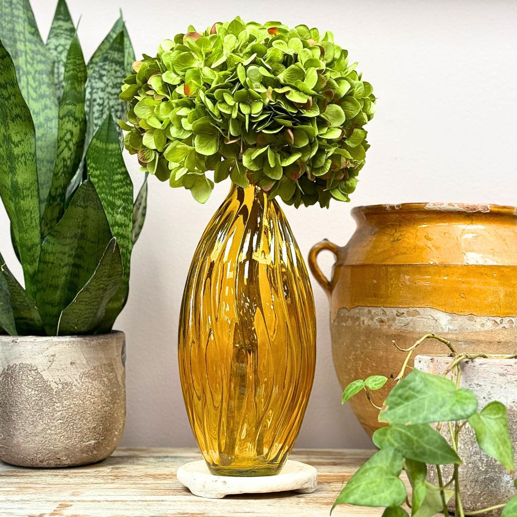 Recycled Glass Spiral Vase
