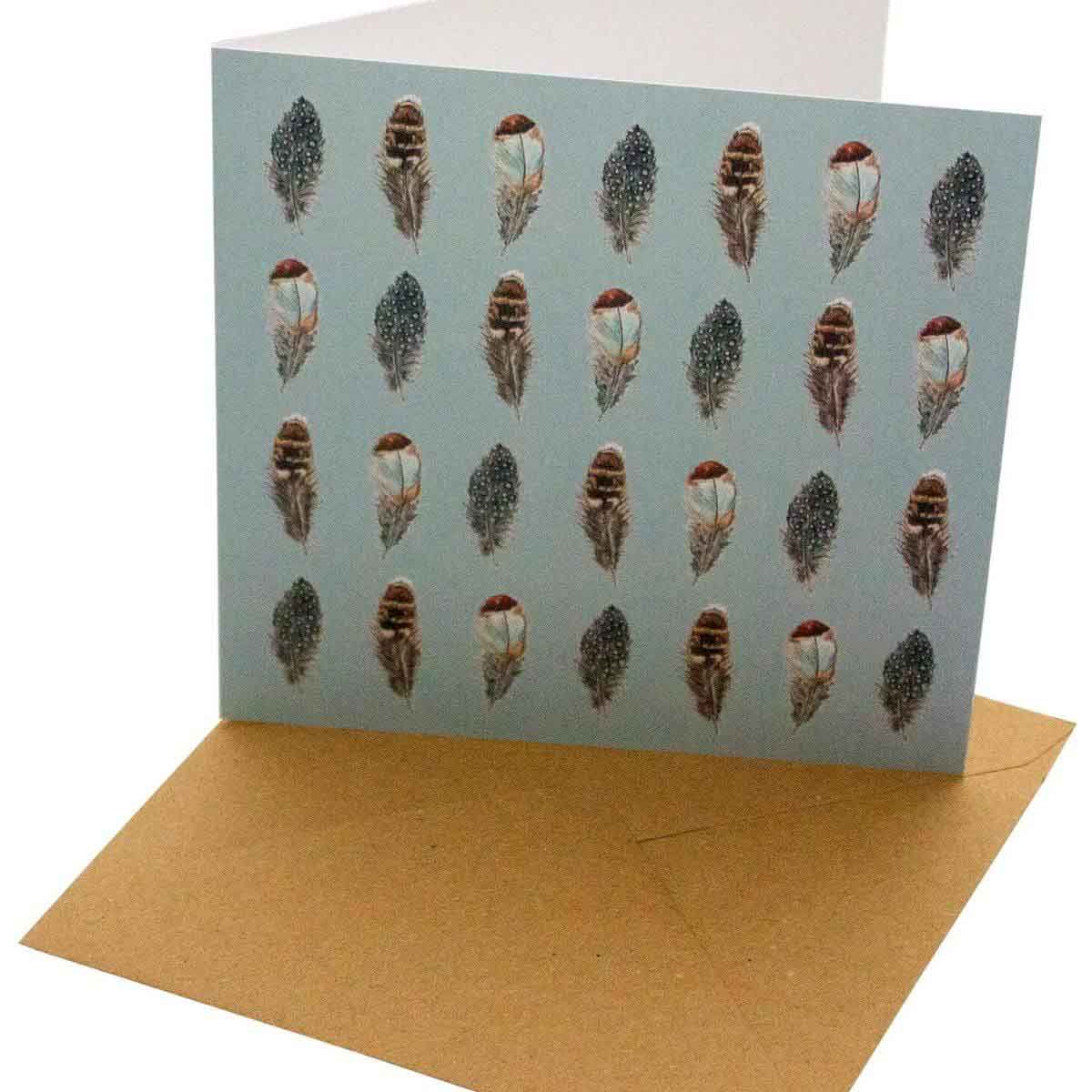 Eco-Friendly Greetings Cards - Feathers