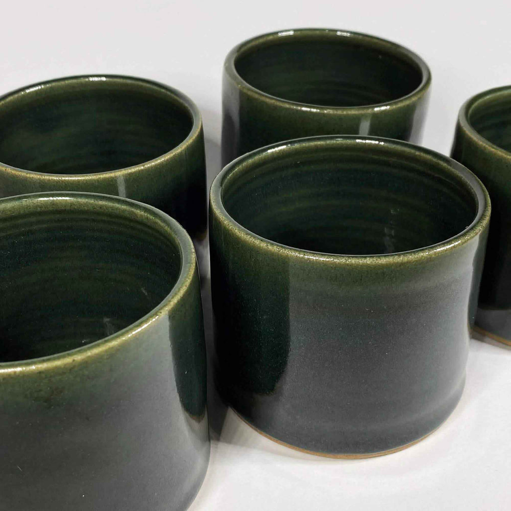 Handmade Mini Plant Pot - Green